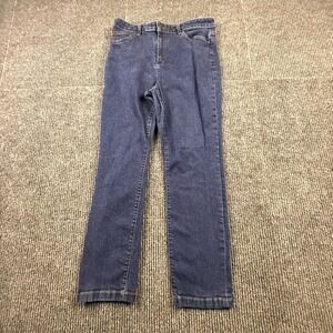 Brooks Brothers Womens Dark Wash Straight Leg Blue Jeans Size‎ 10